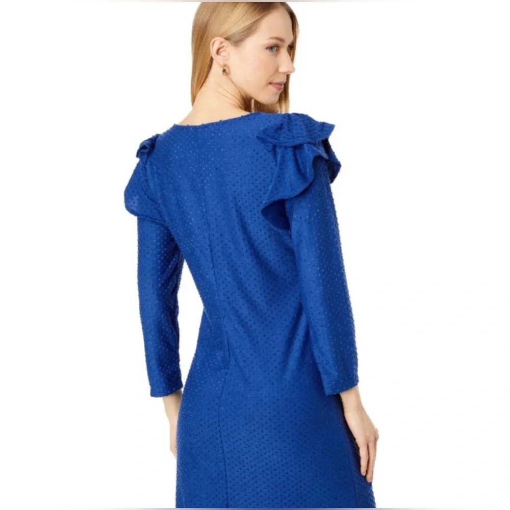 Lilly Pulitzer Phelby Dress in Oyster Bay Navy Size M NWT - Picture 7 of 11
